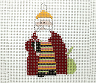 Narrow Vertical Stripe Santa