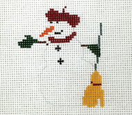 Broom Snowman