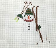 Skiing Snowman