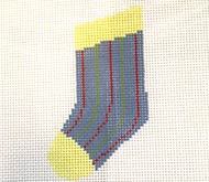Vertical Stripes Mini Sock