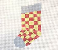 Checkerboard Mini Sock