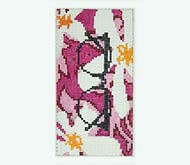 Pink w/ White Blossoms Eyeglass Case